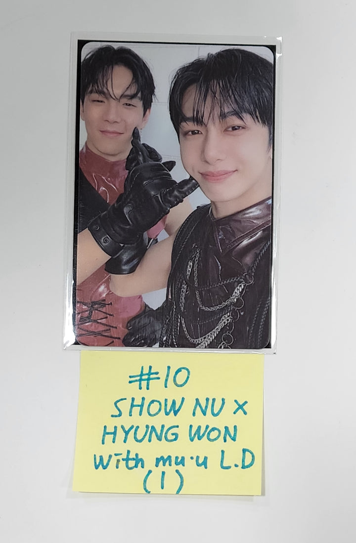 Shownu X Hyungwon "The Unseen" - Withmuu Lucky Draw Event PVC Photocard, Hand Autographed(Signed) PVC Photocard - HALLYUSUPERSTORE
