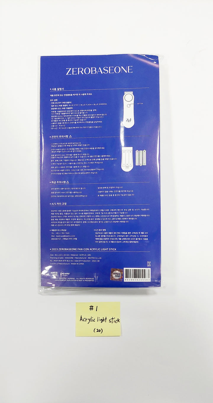 ZEROBASEONE (ZB1) - 2023 ZeroBaseOne Fan-Con Official MD (Image Picket, Photo Slogan, Acrylic Light Stick) - HALLYUSUPERSTORE