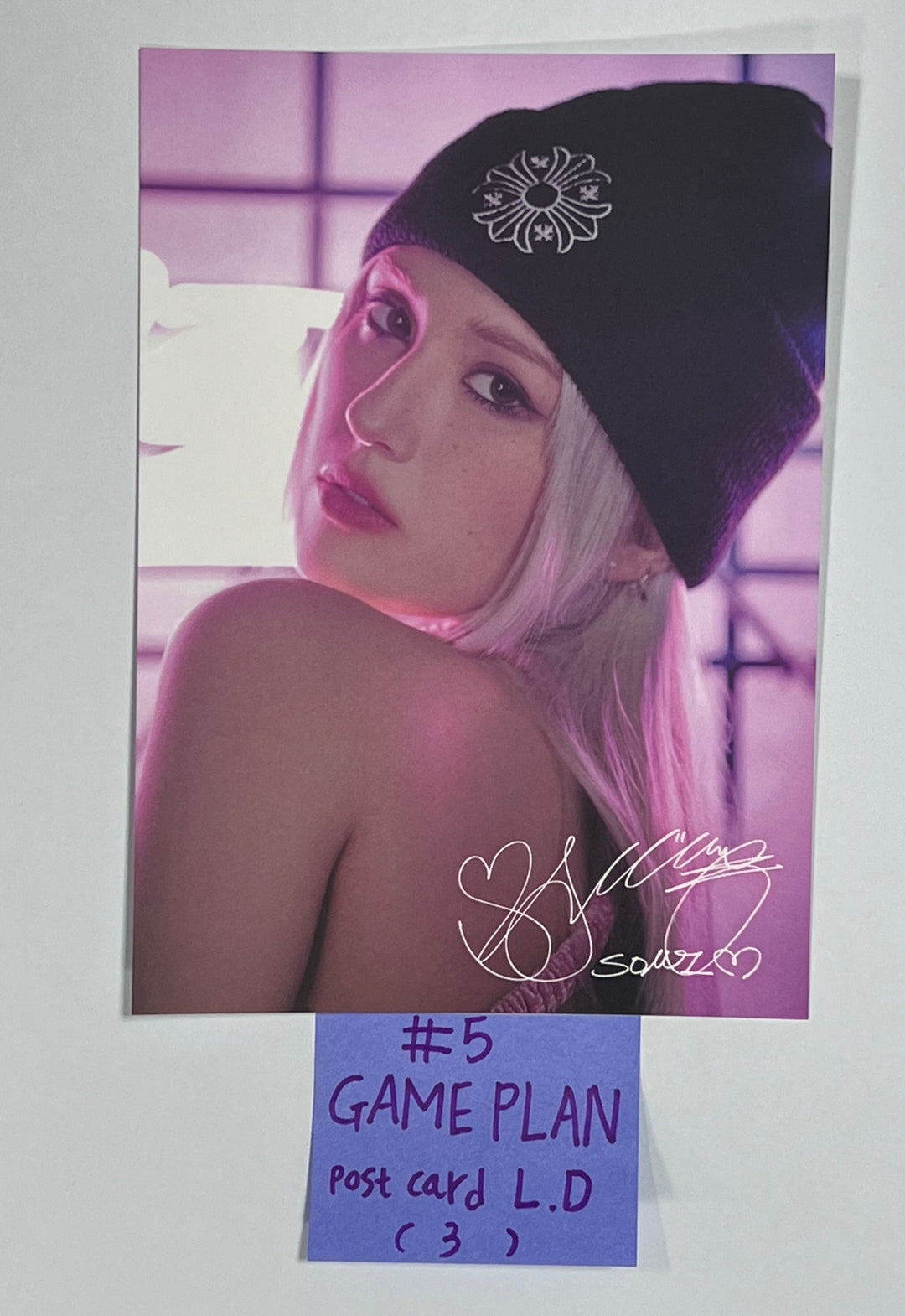 JEON SOMI "GAME PLAN" - Ktown4U Lucky Draw &amp; Drink Event Photocard, Postcard - HALLYUSUPERSTORE
