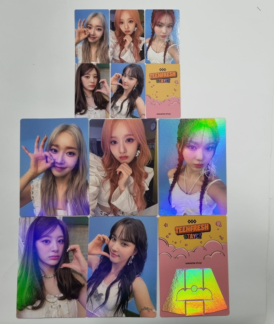 STAYC "TEENFRESH" - Weverse Shop Pre-Order Benefit Photocard, Photo Stand - HALLYUSUPERSTORE