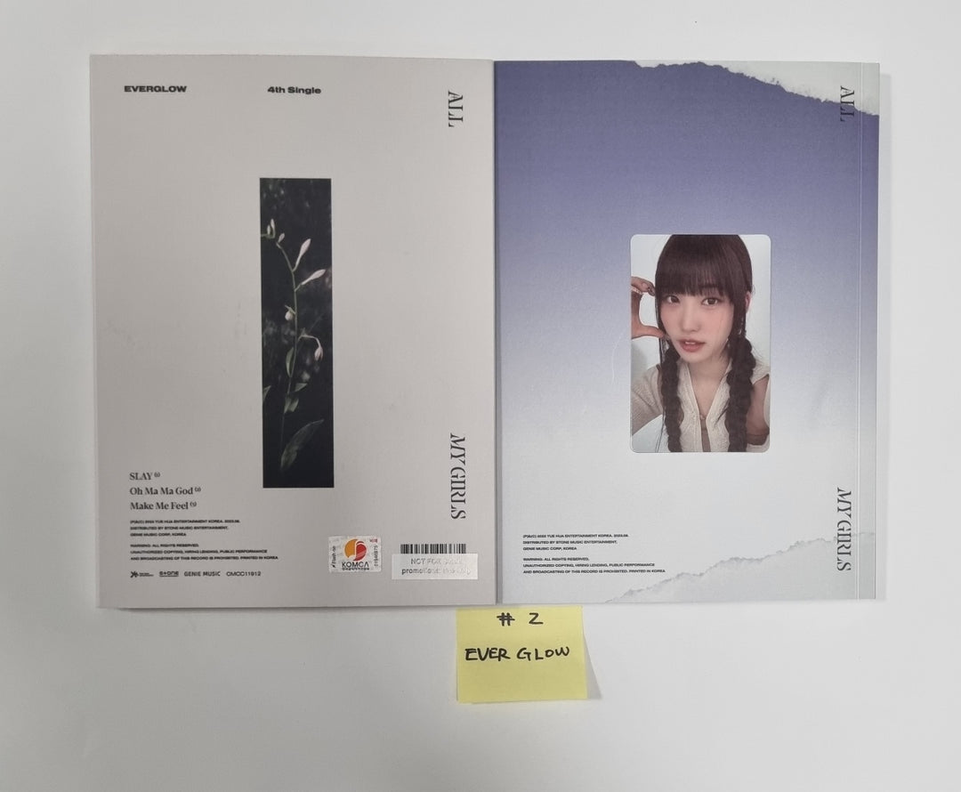 StayC 3rd Mini "TEENFRESH", Jihyo (of Twice) 1st Mini "ZONE", TripleS "LOVElution : MUHAN", Everglow 2nd Single "All My Girls", ODD EYE CIRCLE "Version Up" - Hand Autographed(Signed) Promo Album [23.08.21] - HALLYUSUPERSTORE