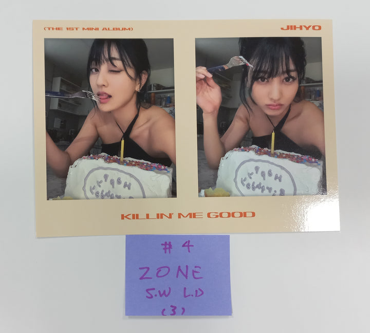 JIHYO "ZONE" 1st Mini Album - Soundwave Lucky Draw Event Photocard &amp; 2 Cut Photo [23.08.21] - HALLYUSUPERSTORE
