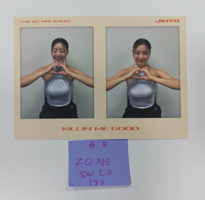 JIHYO "ZONE" 1st Mini Album - Soundwave Lucky Draw Event Photocard &amp; 2 Cut Photo [23.08.21] - HALLYUSUPERSTORE