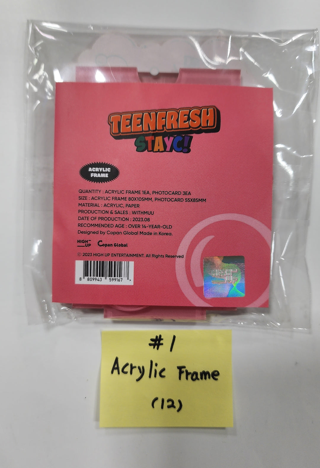 STAYC "TEENFRESH" - Withmuu Pop-Up Official MD [Acrylic Frame, Bubble Smart Tok, Postcard Set, Mesh Pouch &amp; Metal Sticker] [23.08.22] - HALLYUSUPERSTORE