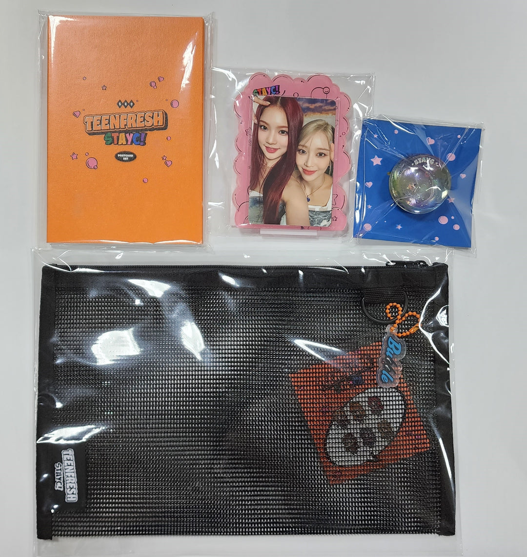 STAYC "TEENFRESH" - Withmuu Pop-Up Official MD [Acrylic Frame, Bubble Smart Tok, Postcard Set, Mesh Pouch & Metal Sticker] [23.08.22] - HALLYUSUPERSTORE
