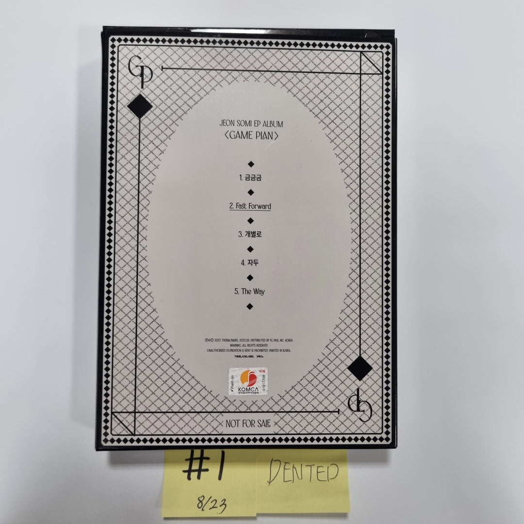 JEON SOMI "GAME PLAN" - Hand Autographed(Signed) Promo Album [23.08.23] - HALLYUSUPERSTORE