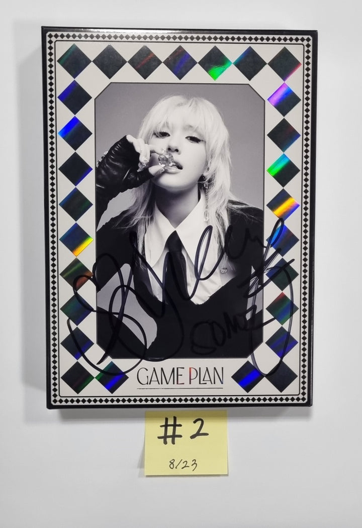 JEON SOMI "GAME PLAN" - Hand Autographed(Signed) Promo Album [23.08.23] - HALLYUSUPERSTORE