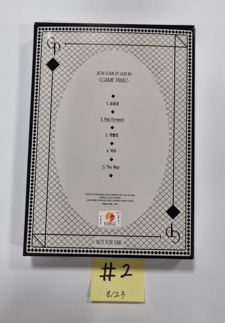 JEON SOMI "GAME PLAN" - Hand Autographed(Signed) Promo Album [23.08.23] - HALLYUSUPERSTORE
