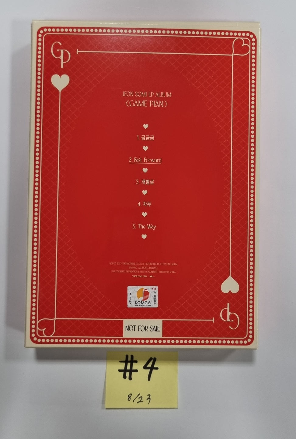 JEON SOMI "GAME PLAN" - Hand Autographed(Signed) Promo Album [23.08.23] - HALLYUSUPERSTORE