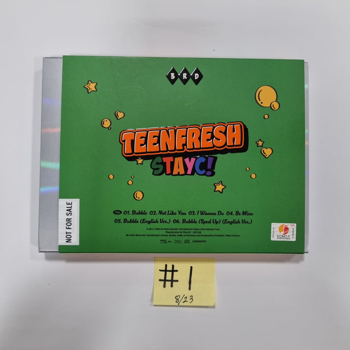 StayC 3rd Mini "TEENFRESH" - Hand Autographed(Signed) Promo Album [23.08.23] - HALLYUSUPERSTORE