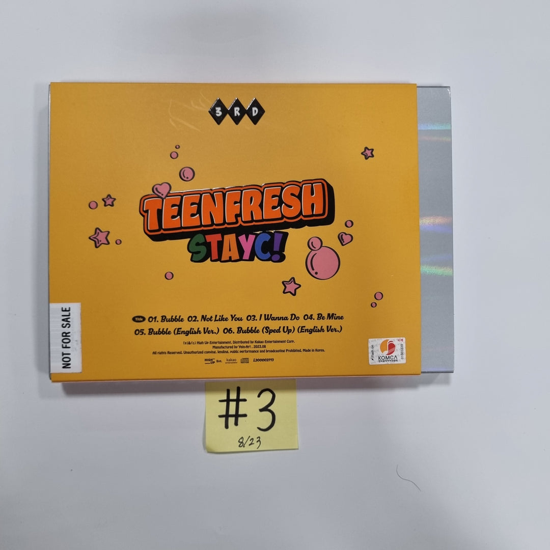 StayC 3rd Mini "TEENFRESH" - Hand Autographed(Signed) Promo Album [23.08.23] - HALLYUSUPERSTORE