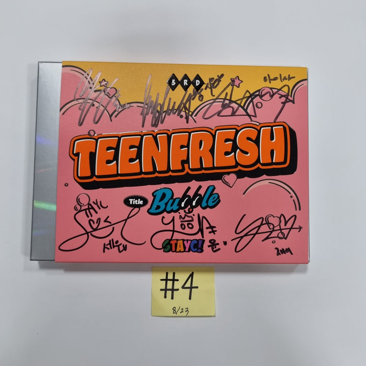 StayC 3rd Mini "TEENFRESH" - Hand Autographed(Signed) Promo Album [23.08.23] - HALLYUSUPERSTORE