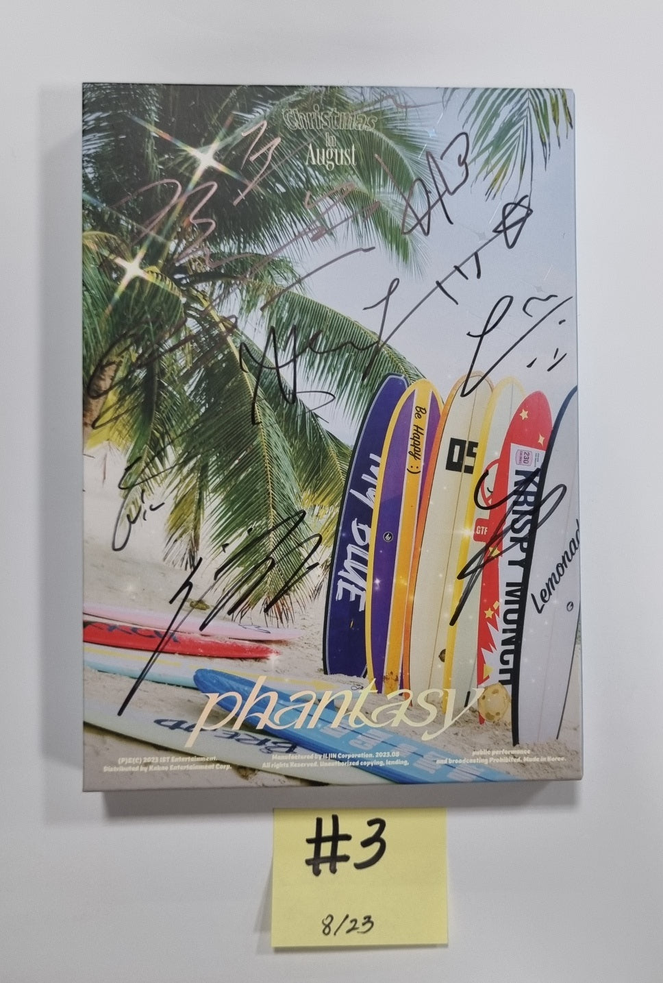The Boyz ""PHANTASY" pt.1 Christmas in August - Hand Autographed(Signed) Promo Album [23.08.23] - HALLYUSUPERSTORE