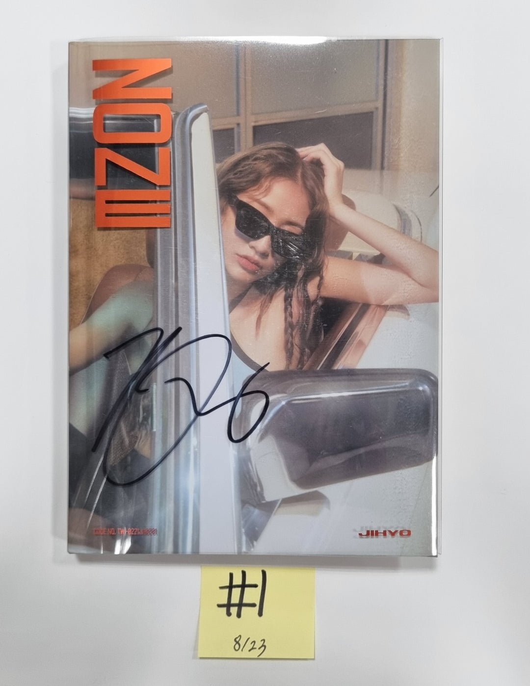 Jihyo (of Twice) 1st Mini "ZONE" - Hand Autographed(Signed) Promo Album [23.08.23] - HALLYUSUPERSTORE