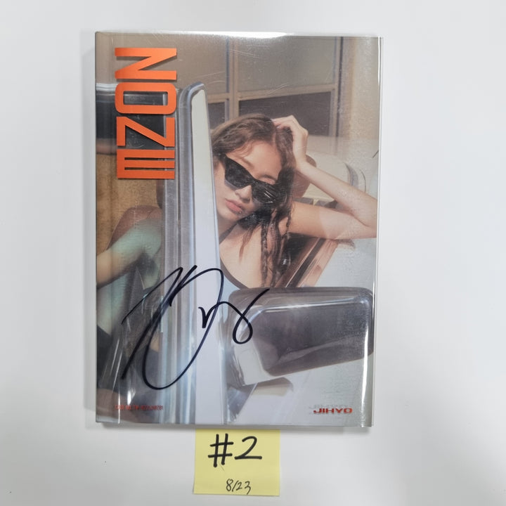 Jihyo (of Twice) 1st Mini "ZONE" - Hand Autographed(Signed) Promo Album [23.08.23] - HALLYUSUPERSTORE