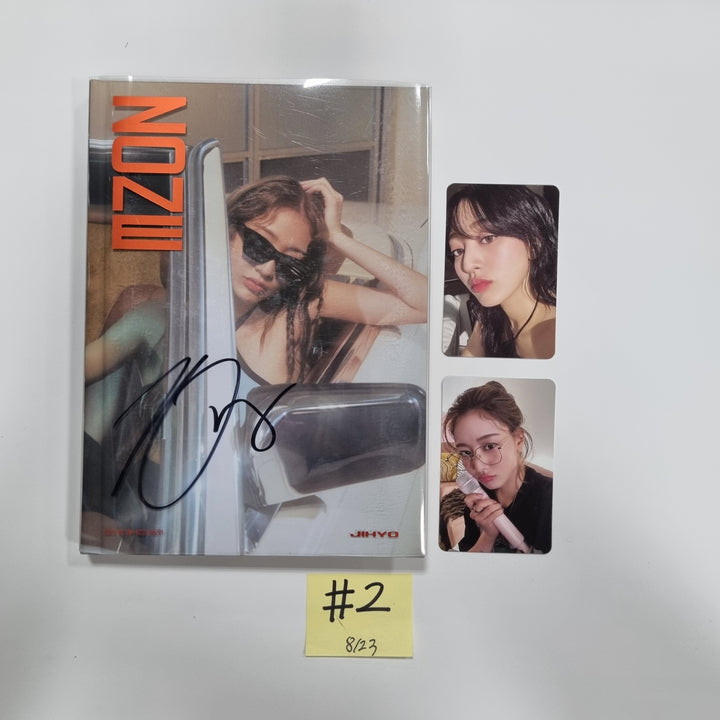 Jihyo (of Twice) 1st Mini "ZONE" - Hand Autographed(Signed) Promo Album [23.08.23] - HALLYUSUPERSTORE