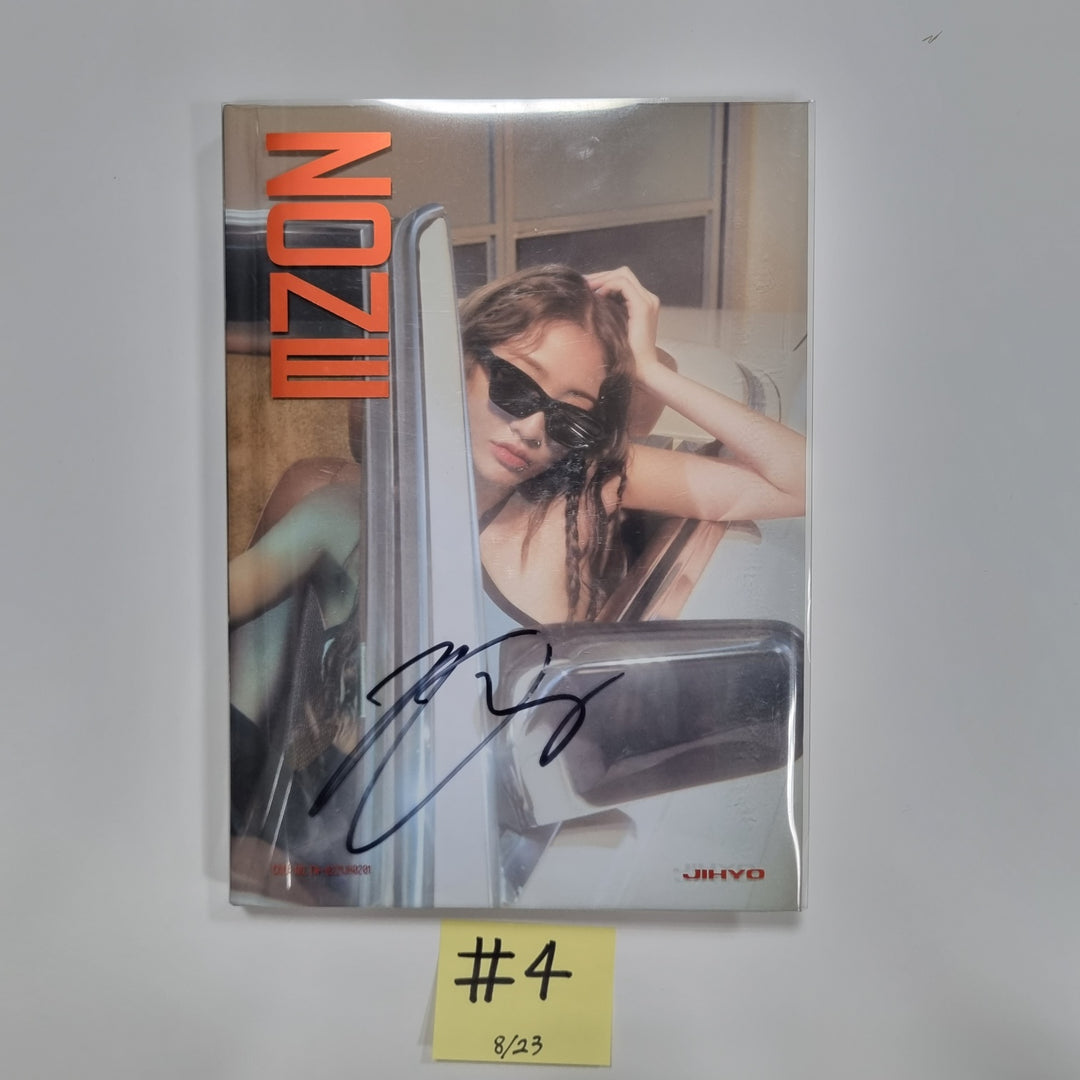 Jihyo (of Twice) 1st Mini "ZONE" - Hand Autographed(Signed) Promo Album [23.08.23] - HALLYUSUPERSTORE