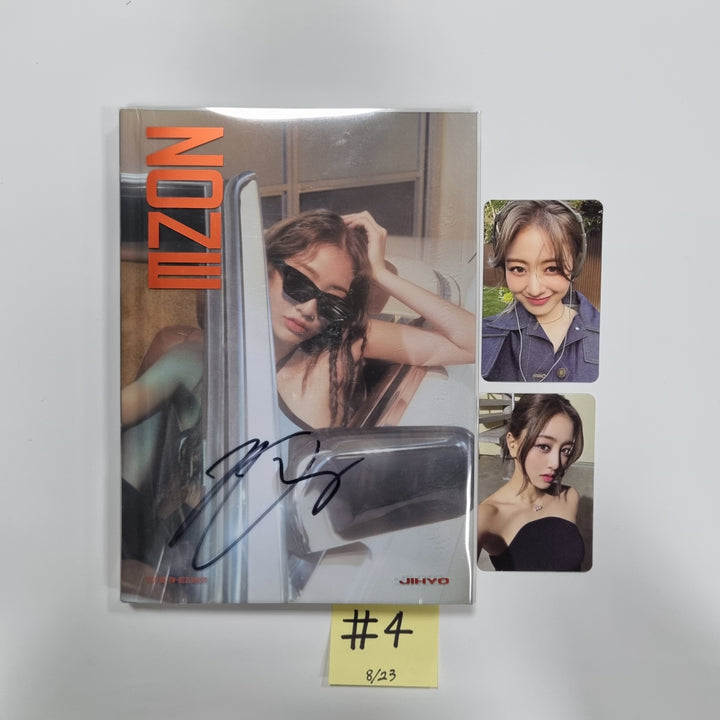Jihyo (of Twice) 1st Mini "ZONE" - Hand Autographed(Signed) Promo Album [23.08.23] - HALLYUSUPERSTORE