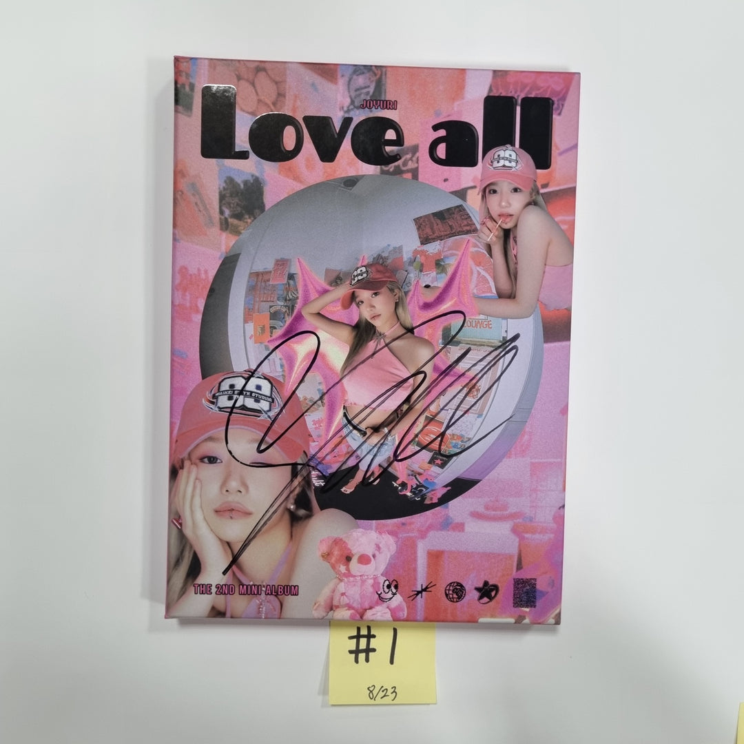 JO YURI "Love All" - Hand Autographed(Signed) Promo Album [23.08.23] - HALLYUSUPERSTORE