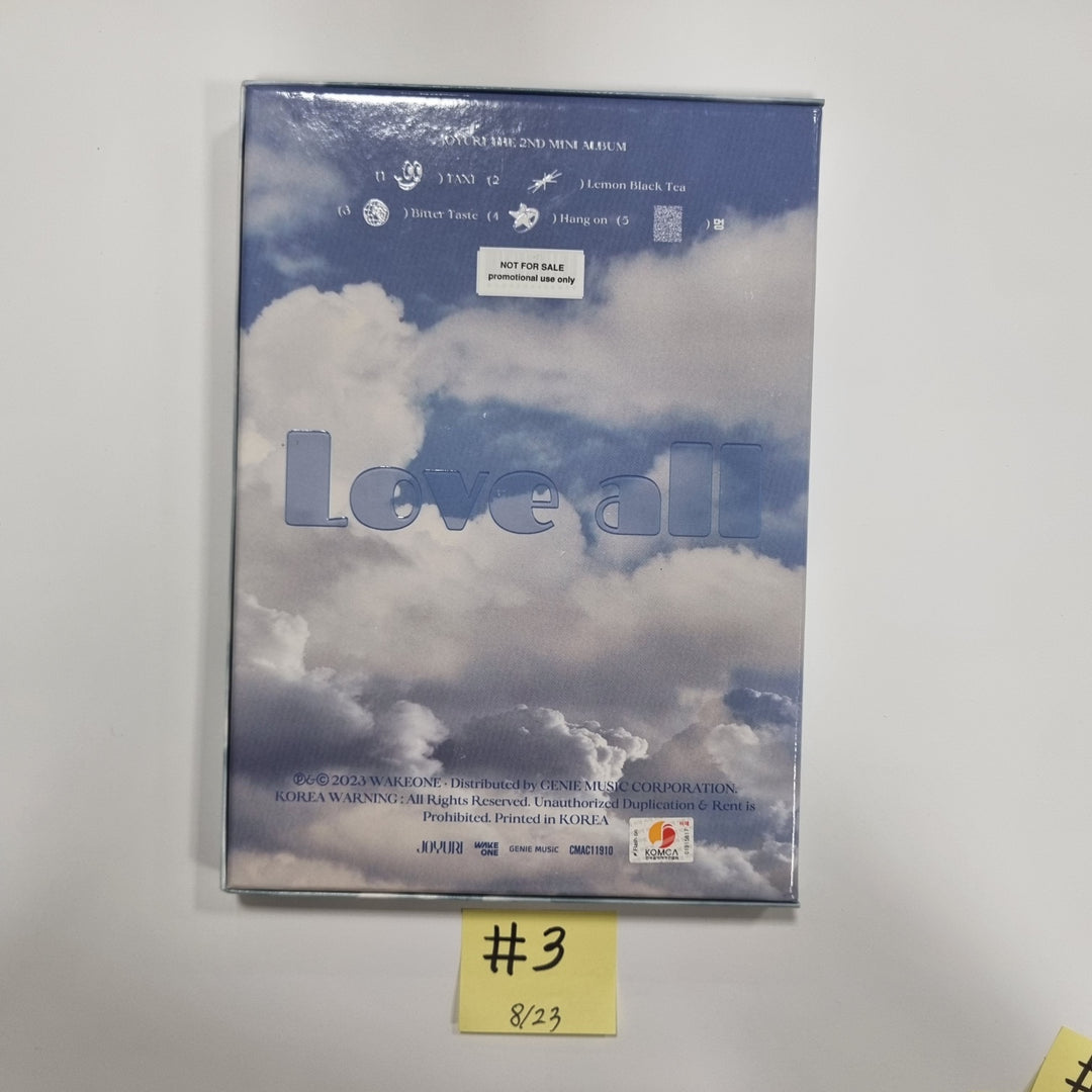 JO YURI "Love All" - Hand Autographed(Signed) Promo Album [23.08.23] - HALLYUSUPERSTORE