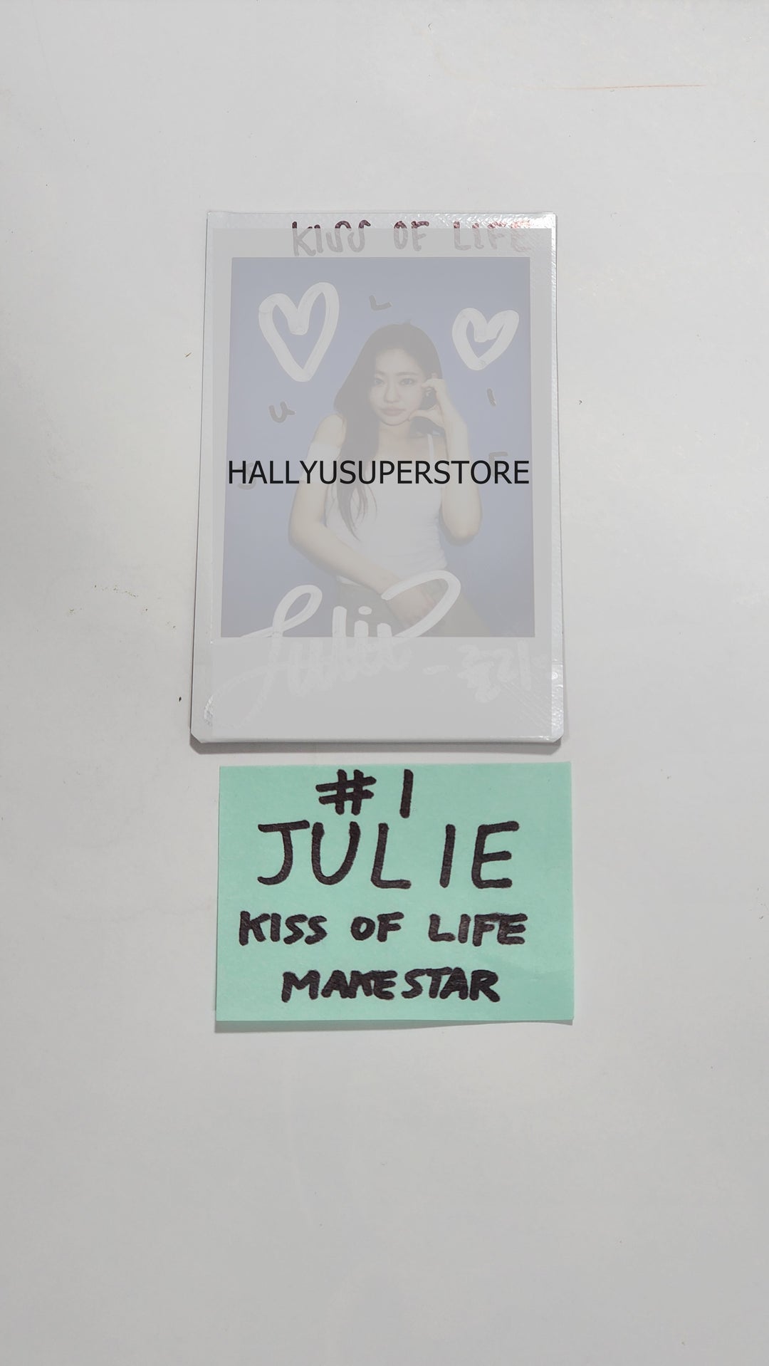 KISS OF LIFE"KISS OF LIFE" - Hand Autographed(Signed) Polaroid, 2 Cut Photo [23.08.23] - HALLYUSUPERSTORE