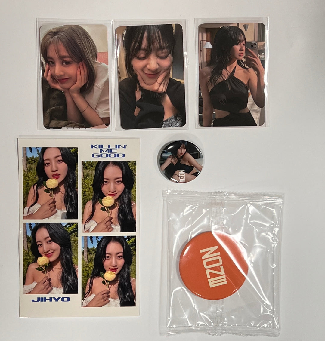 JIHYO "ZONE" 1st Mini Album -  Everline Lucky Draw Event Photocard, 4 Cut Photo, Pin Button, Can Mirror [23.08.23] - HALLYUSUPERSTORE