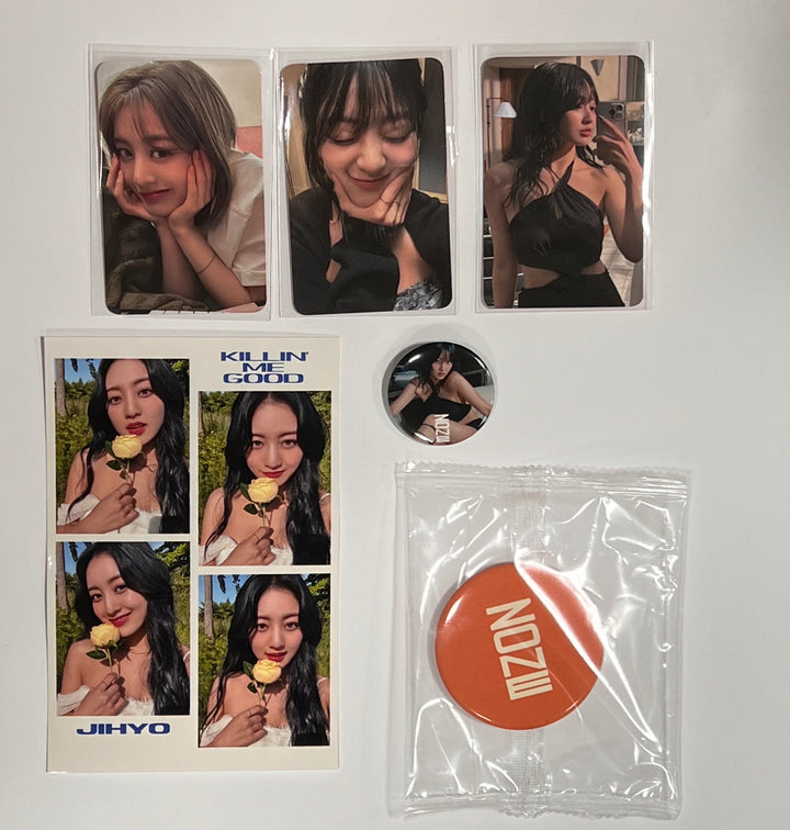 JIHYO "ZONE" 1st Mini Album -  Everline Lucky Draw Event Photocard, 4 Cut Photo, Pin Button, Can Mirror [23.08.23] - HALLYUSUPERSTORE