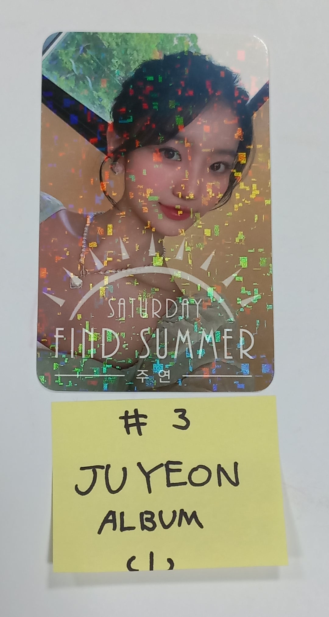 SATURDAY "Find Summer" - Afreeca TV "Making My Favorite I-dol project" - Hand Autographed(Signed) Album &amp; Paper + Event Photocard + Official Photocard [23.08.24] - HALLYUSUPERSTORE
