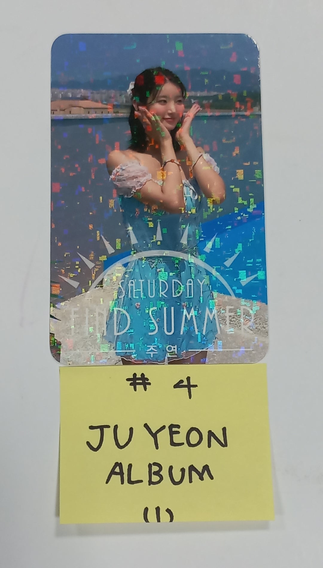 SATURDAY "Find Summer" - Afreeca TV "Making My Favorite I-dol project" - Hand Autographed(Signed) Album &amp; Paper + Event Photocard + Official Photocard [23.08.24] - HALLYUSUPERSTORE