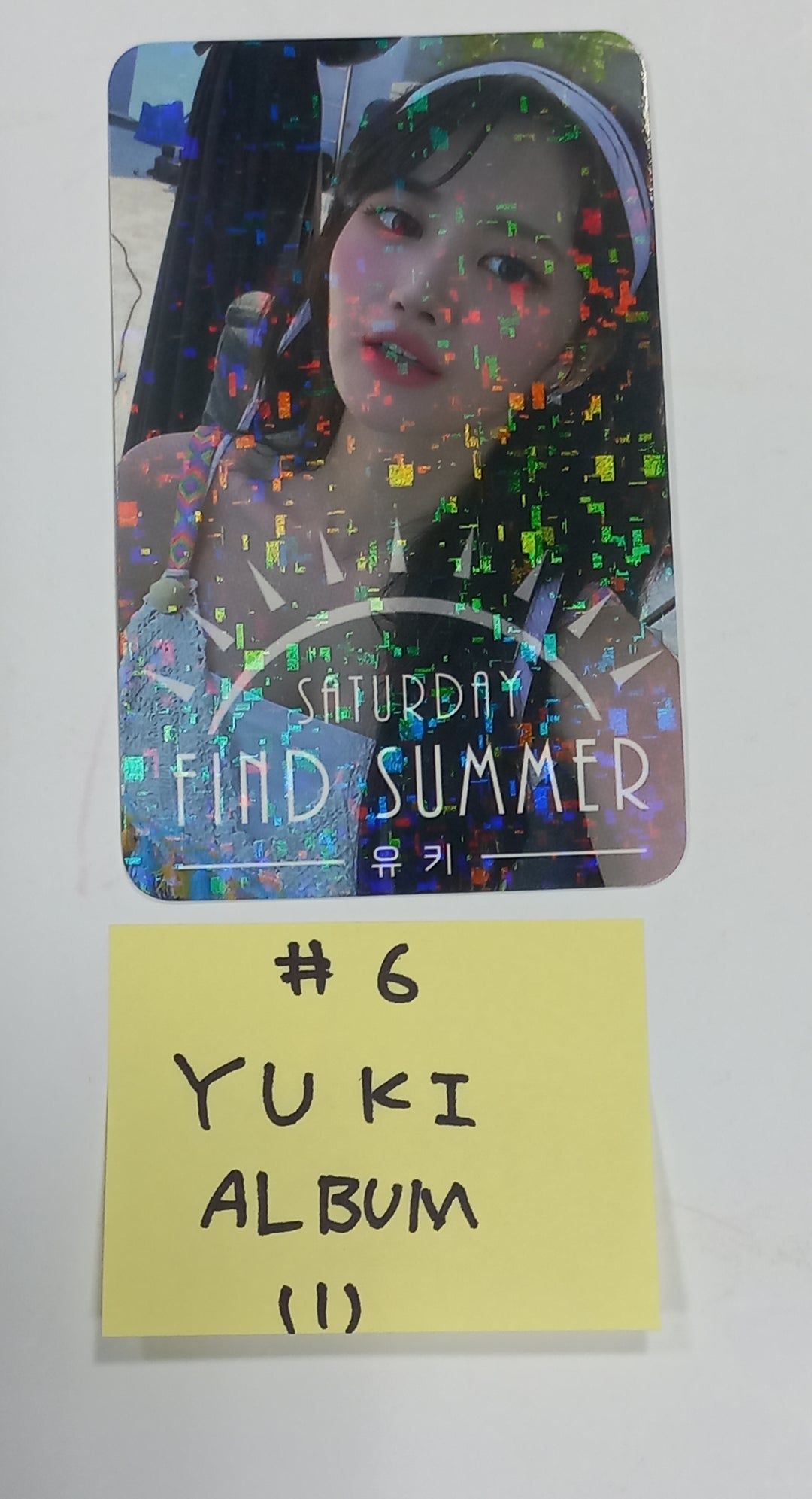 SATURDAY "Find Summer" - Afreeca TV "Making My Favorite I-dol project" - Hand Autographed(Signed) Album &amp; Paper + Event Photocard + Official Photocard [23.08.24] - HALLYUSUPERSTORE