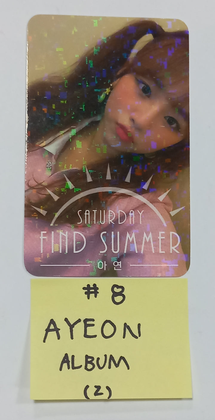 SATURDAY "Find Summer" - Afreeca TV "Making My Favorite I-dol project" - Hand Autographed(Signed) Album &amp; Paper + Event Photocard + Official Photocard [23.08.24] - HALLYUSUPERSTORE