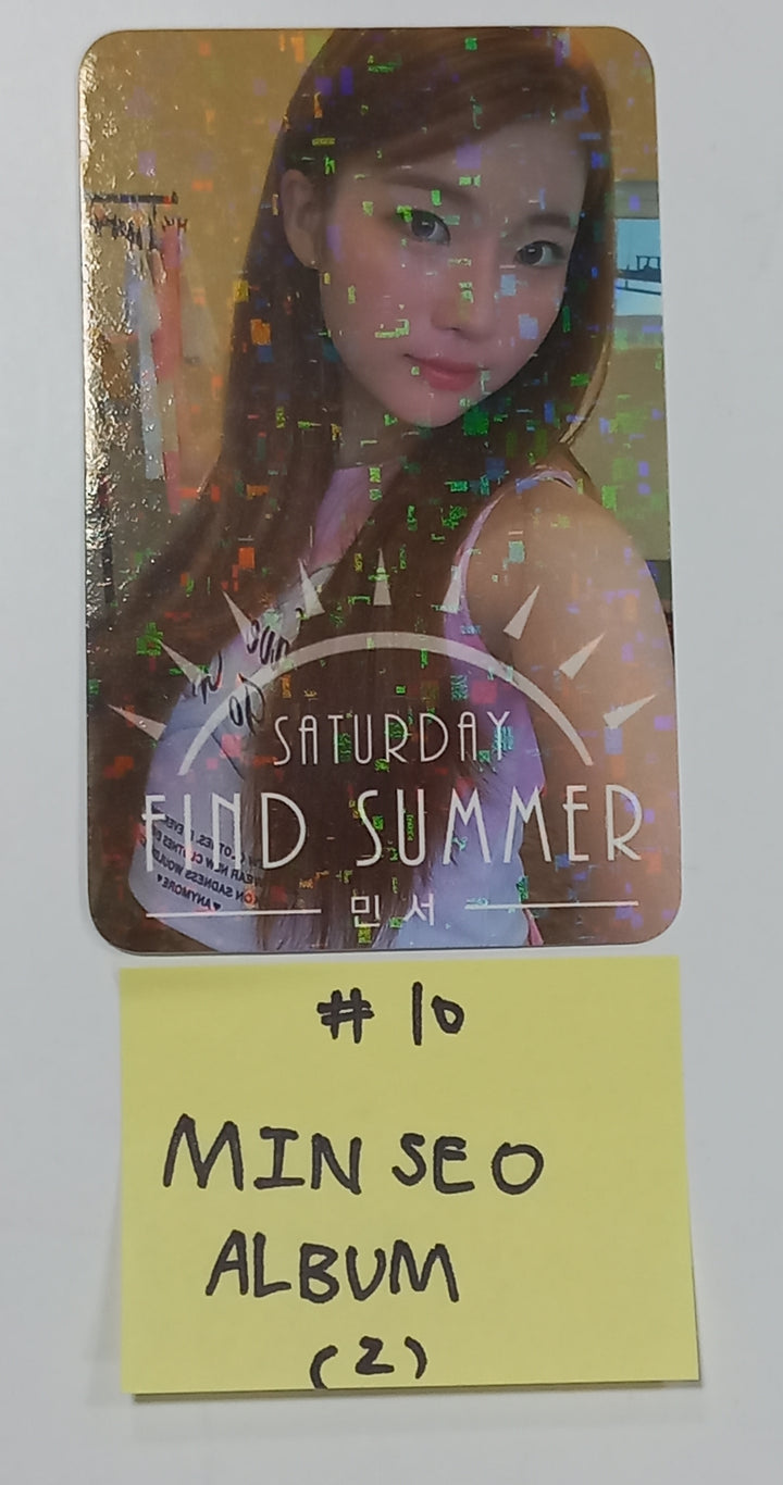 SATURDAY "Find Summer" - Afreeca TV "Making My Favorite I-dol project" - Hand Autographed(Signed) Album &amp; Paper + Event Photocard + Official Photocard [23.08.24] - HALLYUSUPERSTORE