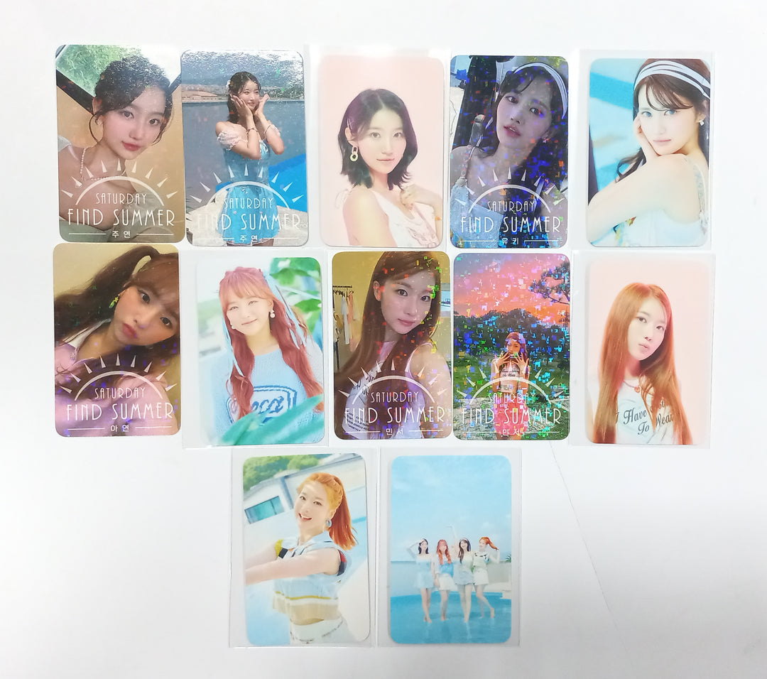 SATURDAY "Find Summer" - Afreeca TV "Making My Favorite I-dol project" - Hand Autographed(Signed) Album &amp; Paper + Event Photocard + Official Photocard [23.08.24] - HALLYUSUPERSTORE