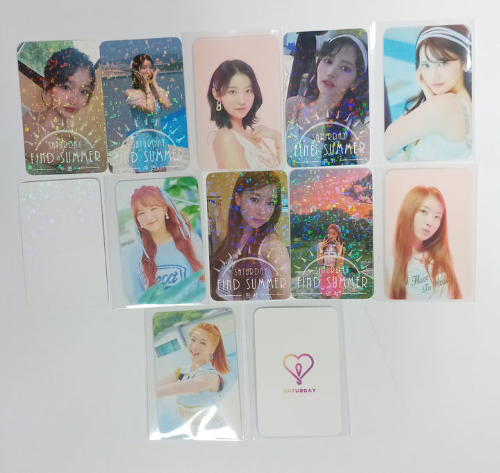 SATURDAY "Find Summer" - Afreeca TV "Making My Favorite I-dol project" - Hand Autographed(Signed) Album &amp; Paper + Event Photocard + Official Photocard [23.08.24] - HALLYUSUPERSTORE