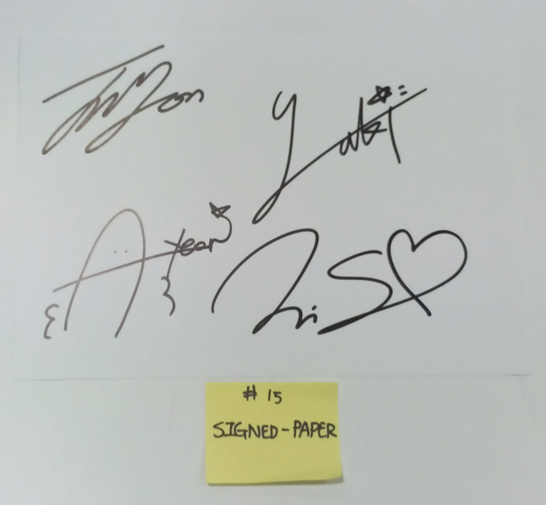 SATURDAY "Find Summer" - Afreeca TV "Making My Favorite I-dol project" - Hand Autographed(Signed) Album &amp; Paper + Event Photocard + Official Photocard [23.08.24] - HALLYUSUPERSTORE