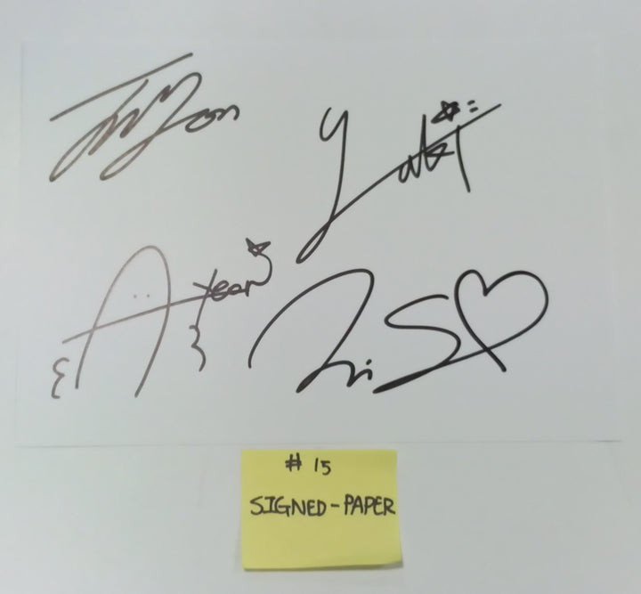 SATURDAY "Find Summer" - Afreeca TV "Making My Favorite I-dol project" - Hand Autographed(Signed) Album &amp; Paper + Event Photocard + Official Photocard [23.08.24] - HALLYUSUPERSTORE