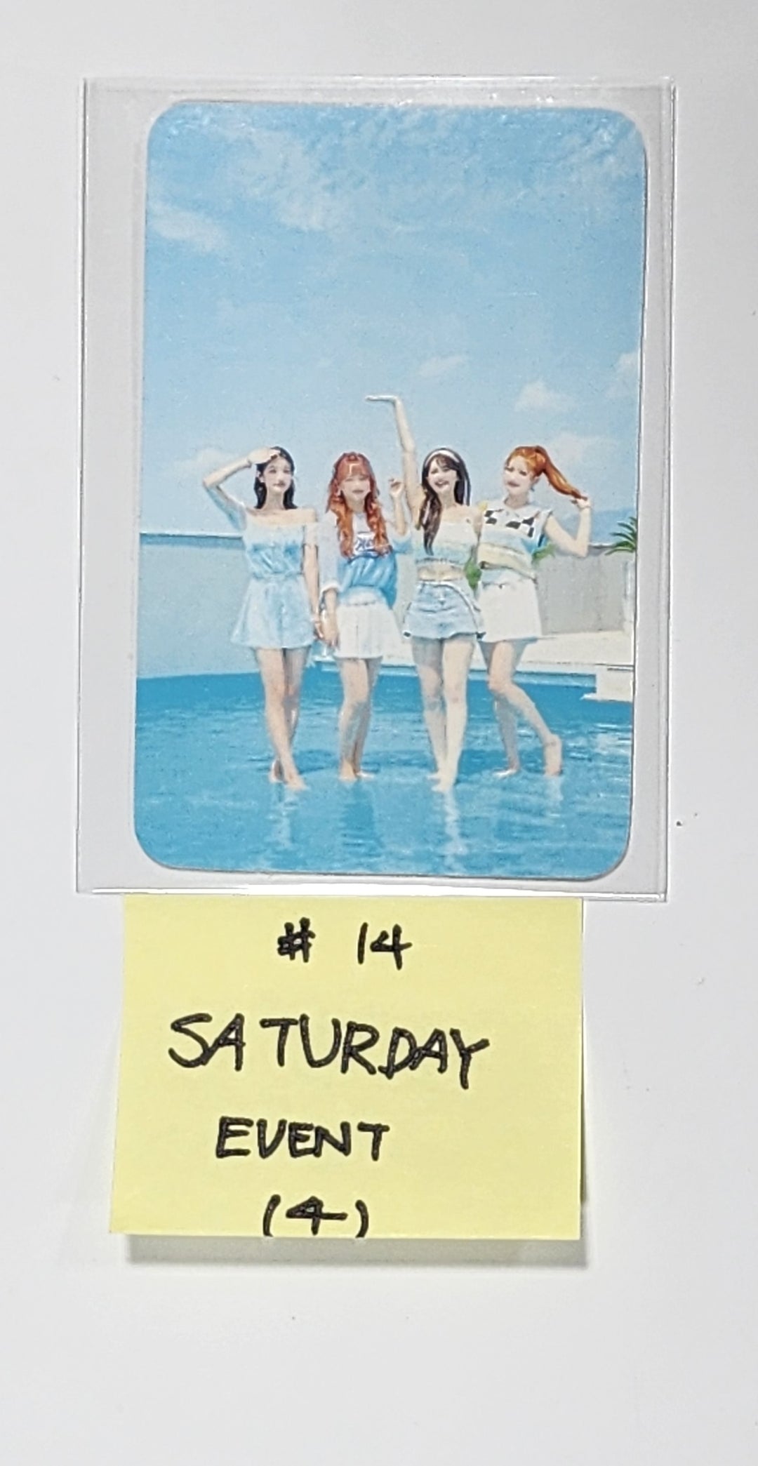 SATURDAY "Find Summer" - Afreeca TV "Making My Favorite I-dol project" - Hand Autographed(Signed) Album &amp; Paper + Event Photocard + Official Photocard [23.08.24] - HALLYUSUPERSTORE