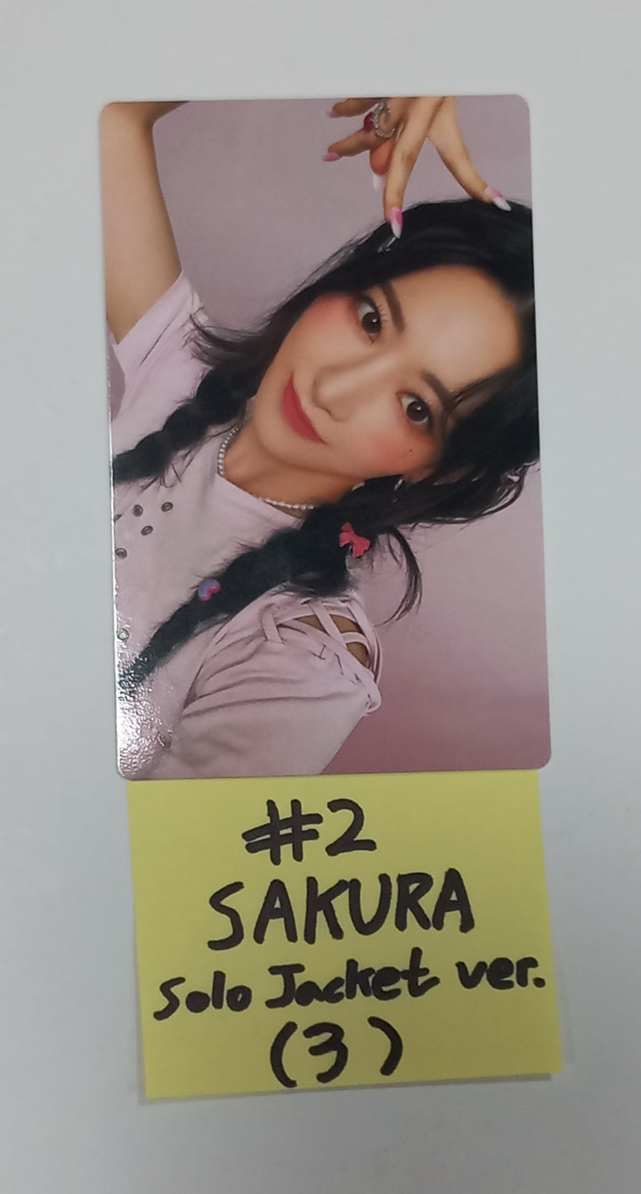 LE SSERAFIM "UNFORGIVEN" JAPAN 2nd Single - Official Photocard [Solo Jacket Ver] [23.08.25] - HALLYUSUPERSTORE