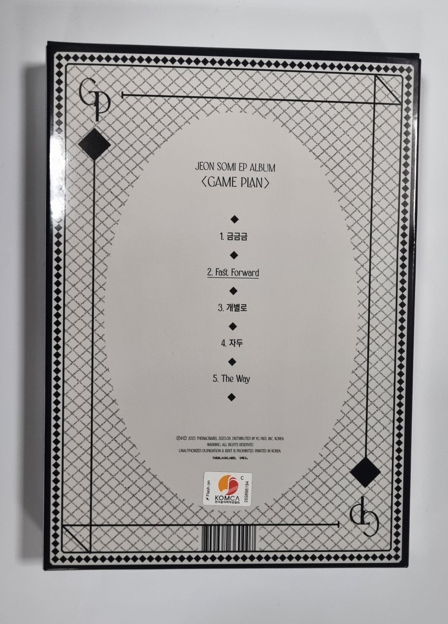 JEON SOMI "GAME PLAN" - Hand Autographed(Signed) Album [23.08.25] - HALLYUSUPERSTORE