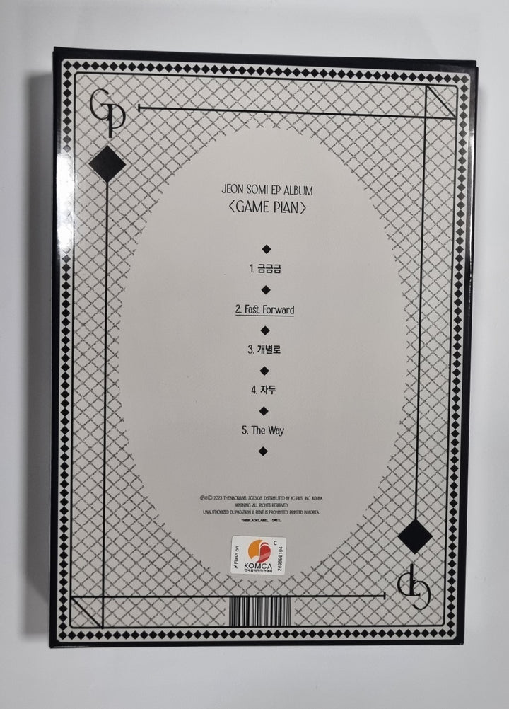 JEON SOMI "GAME PLAN" - Hand Autographed(Signed) Album [23.08.25] - HALLYUSUPERSTORE