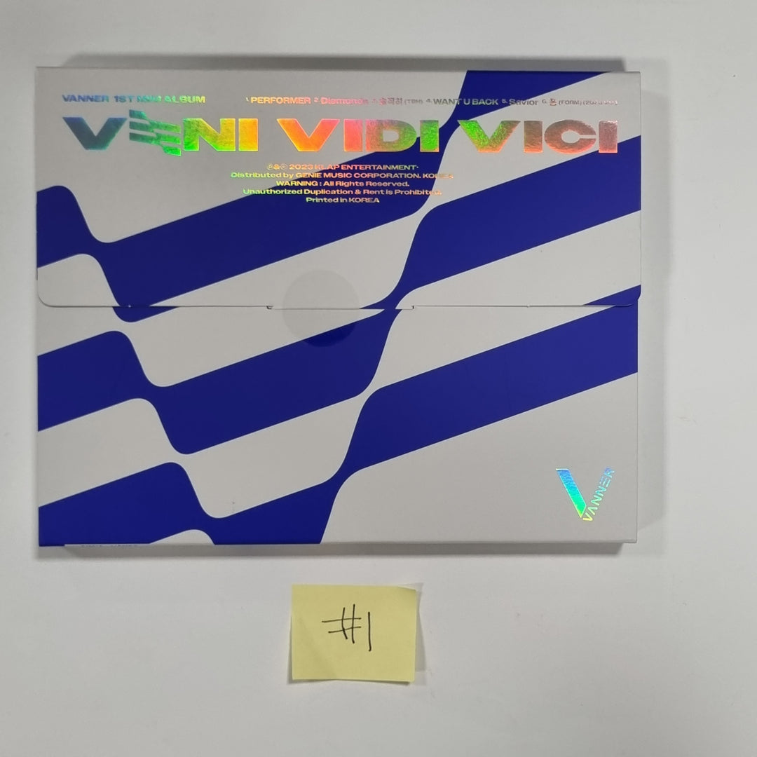 VANNER "VENI VIDI VICI" - Hand Autographed(Signed) Promo Album [23.08.25] - HALLYUSUPERSTORE