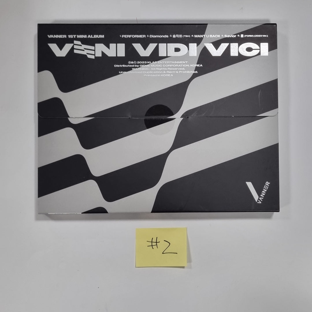 VANNER "VENI VIDI VICI" - Hand Autographed(Signed) Promo Album [23.08.25] - HALLYUSUPERSTORE