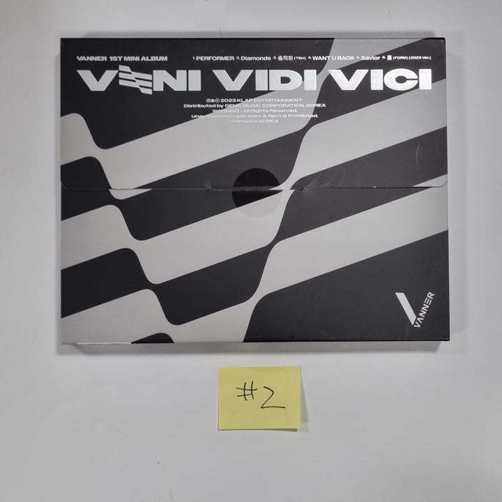 VANNER "VENI VIDI VICI" - Hand Autographed(Signed) Promo Album [23.08.25] - HALLYUSUPERSTORE