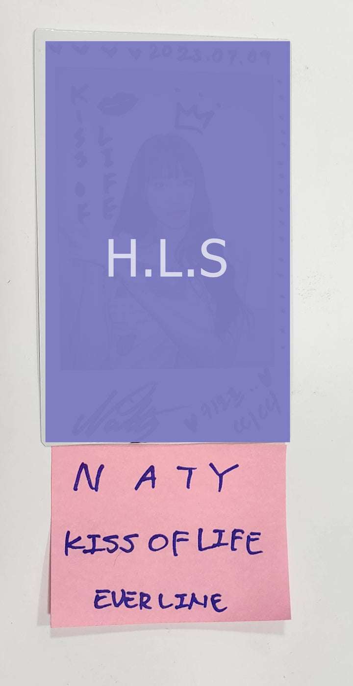 NATY (Of KISS OF LIFE) "KISS OF LIFE" - Hand Autographed(Signed) Polaroid [23.08.29] - HALLYUSUPERSTORE