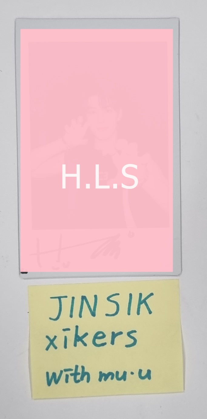 JINSIK (Of Xikers) "HOUSE OF TRICKY : How to Play" - Hand Autographed(Signed) Polaroid [23.08.29] - HALLYUSUPERSTORE