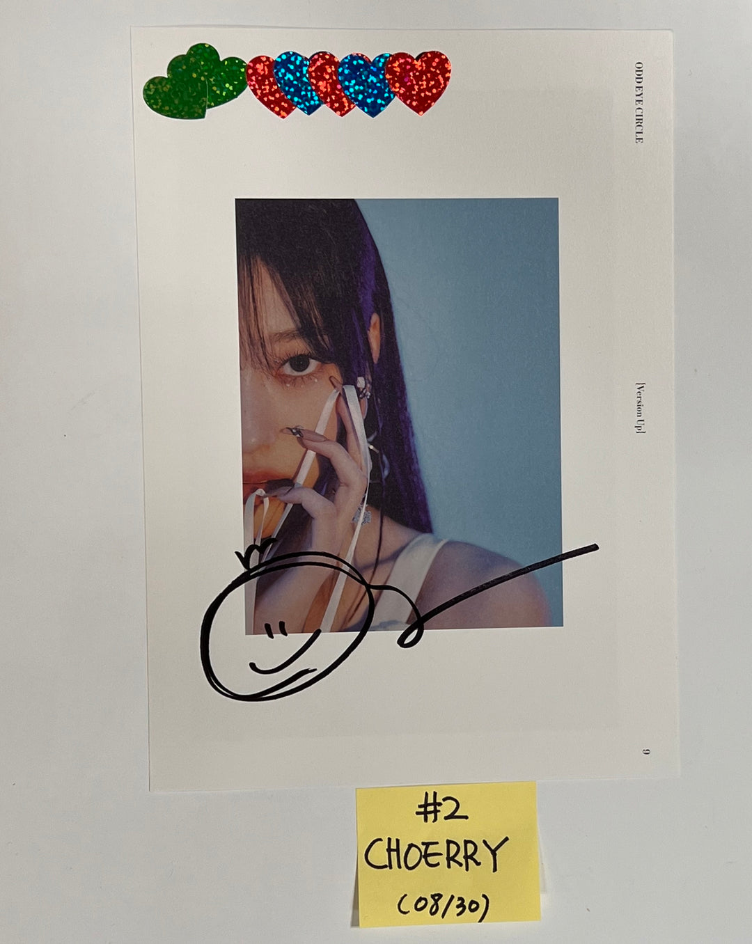 ODD EYE CIRCLE "Version Up" - A Cut Page From Fansign Event Album [23.08.30] - HALLYUSUPERSTORE