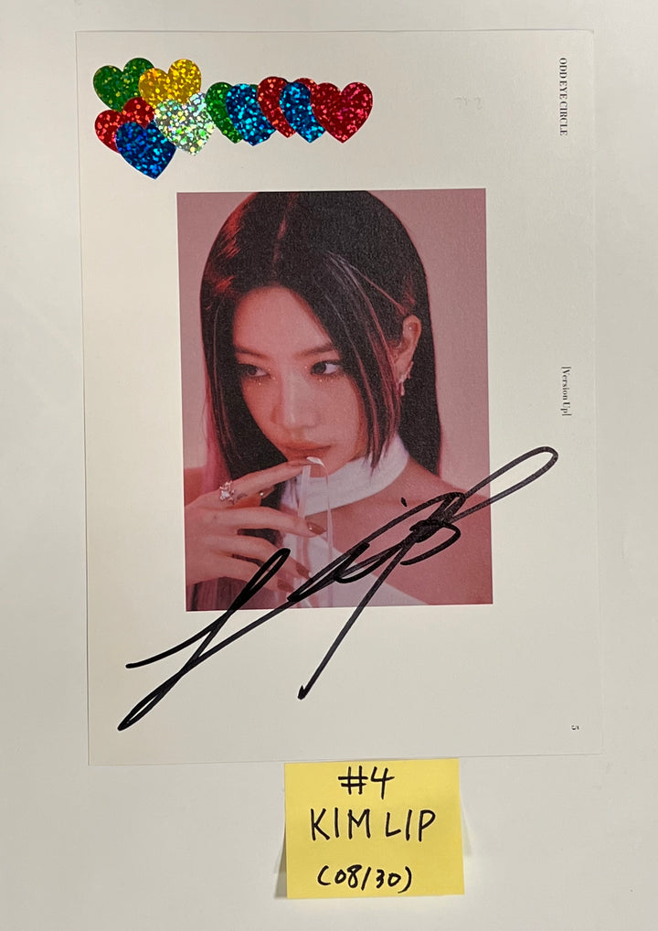 ODD EYE CIRCLE "Version Up" - A Cut Page From Fansign Event Album [23.08.30] - HALLYUSUPERSTORE