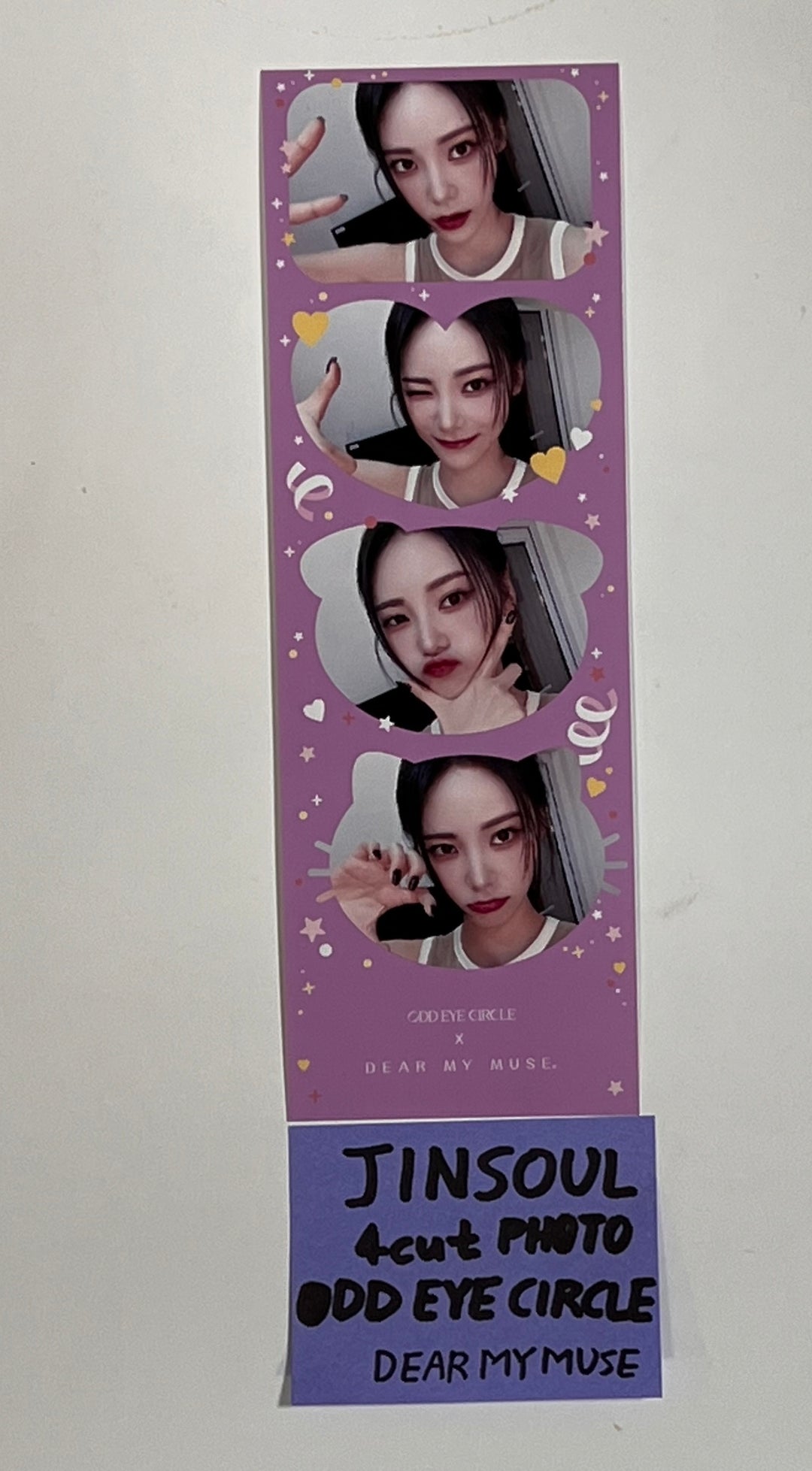 Choerry (Of ODD EYE CIRCLE) "Version Up"- Hand Autographed(Signed) Polaroid + 4 Cut Photo [23.08.30] - HALLYUSUPERSTORE