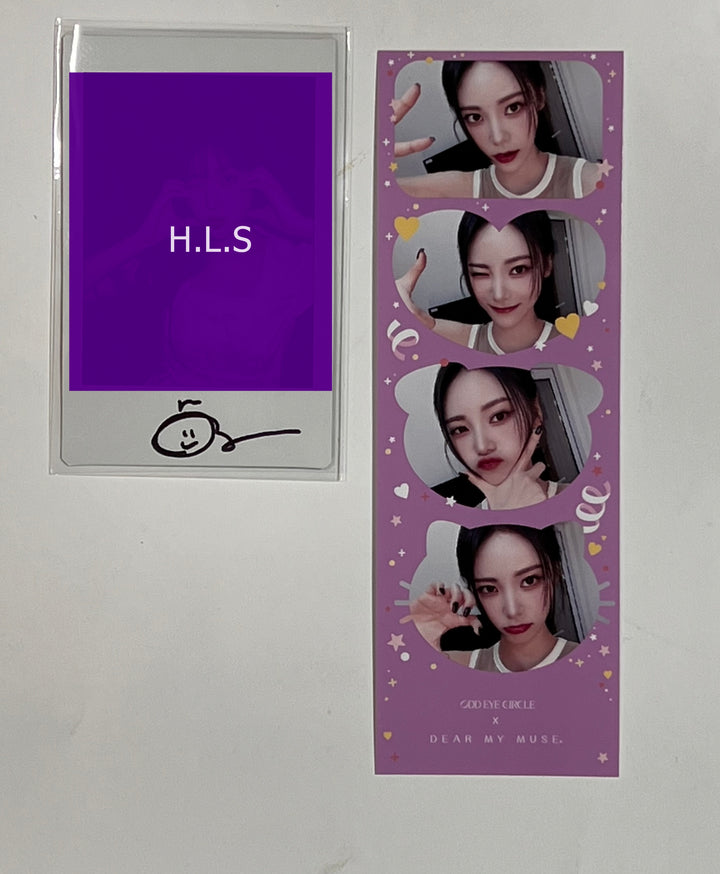 Choerry (Of ODD EYE CIRCLE) "Version Up"- Hand Autographed(Signed) Polaroid + 4 Cut Photo [23.08.30] - HALLYUSUPERSTORE