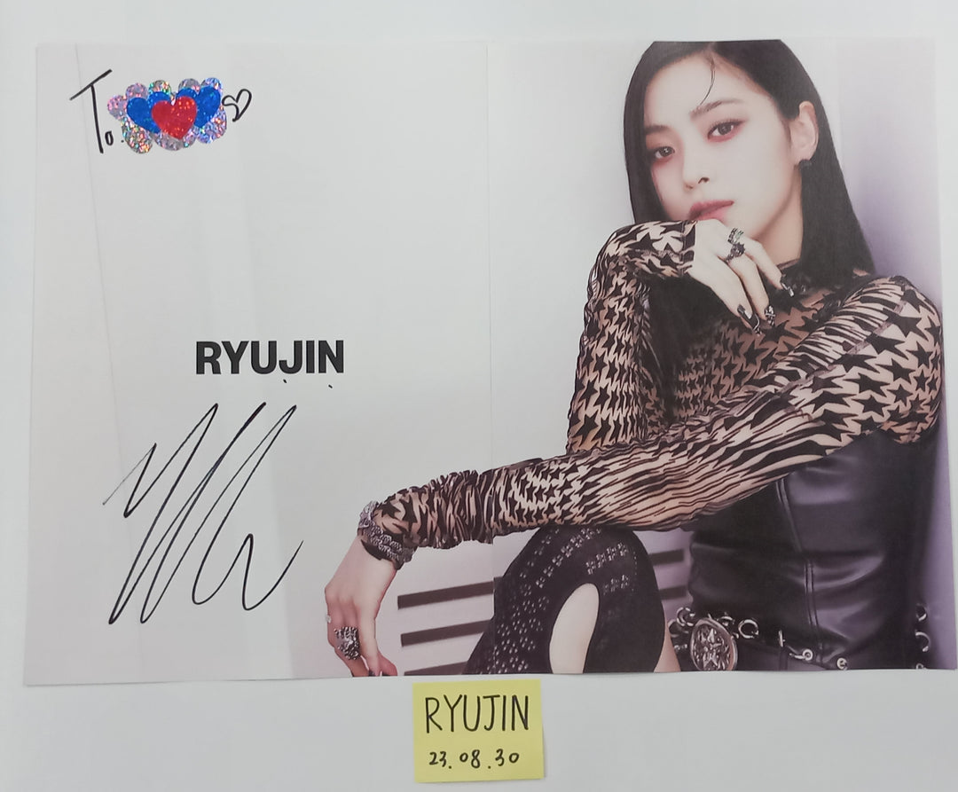 ITZY "KILL MY DOUBT" - A Cut Page From Fansign Event Album [23.08.30] - HALLYUSUPERSTORE